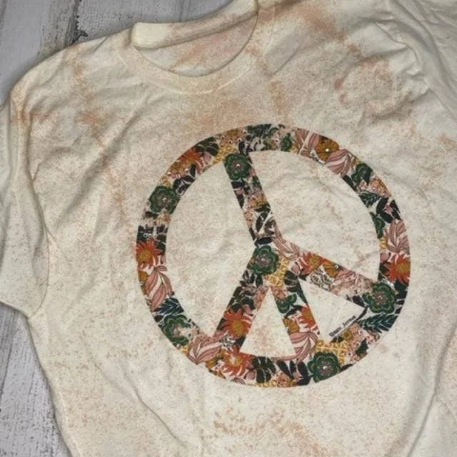 Weekend Flash Sale Boho peace: Natural paint splatter
