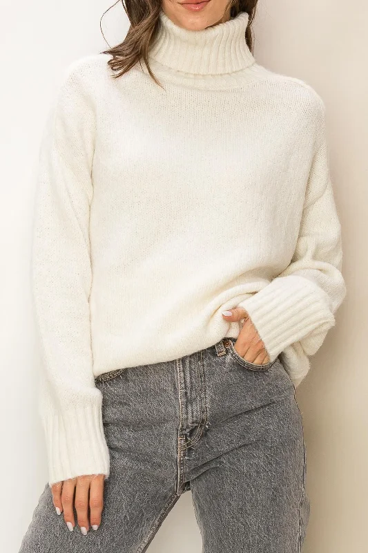 Weekend Deals to Make You Happy Casual Turtleneck Sweater