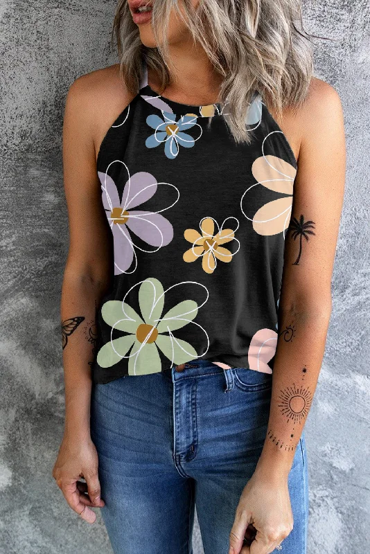 Great Bargain Printed Round Neck Tank
