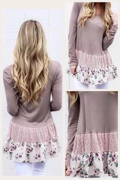 Final Markdown Floral Bottom Tunic