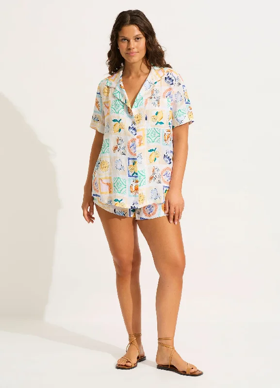 Weekend Bargains Just for You Wish You Were Here Short - Atoll Blue