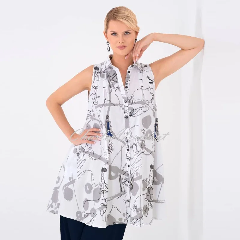 Year-End Clearance EverSassy Sleeveless Tunic – Style 62650 (Navy)