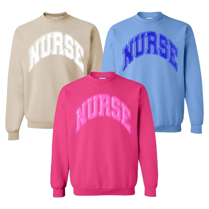 Weekend Offers That Delight 'Nurse' PUFF Crewneck Sweatshirt