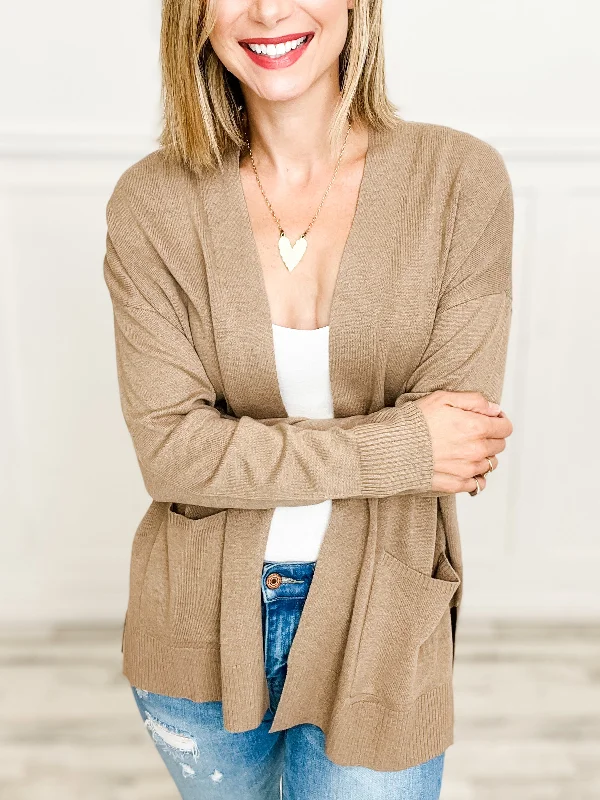 Weekend Specials to Enjoy OPEN FRONT KNIT CARDIGAN