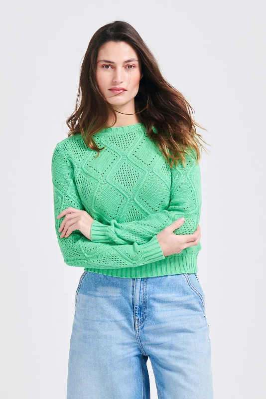 Sale Event Cotton Diamond Texture Crew