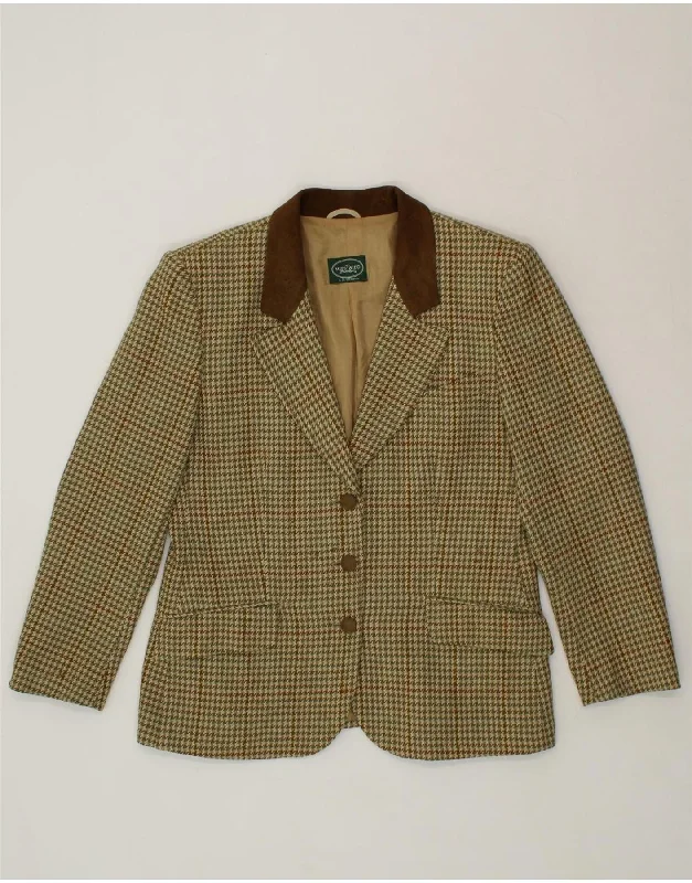 Weekend Specials to Savor VINTAGE Womens 3 Button Blazer Jacket UK 14 Medium Green Houndstooth Weekend Specials to Savor VINTAGE Womens 3 Button Blazer Jacket UK 14 Medium Green Houndstooth