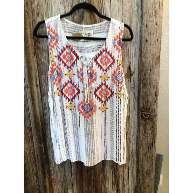 Weekend Savings Spectacular Aztec Embroidery Detail, Tassel tie, Relaxed Bodice. Savanna Jane