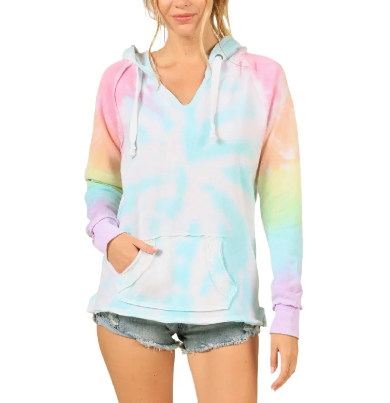 Bonus Savings Vintage Havana Tie Dye Hoodie For Women’s - OD9313 Lollipop