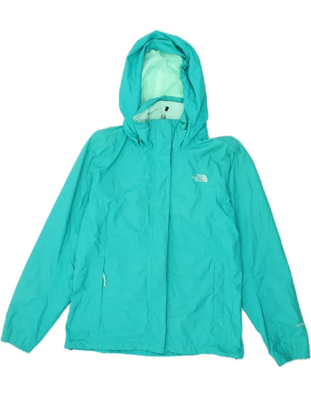 Must-Have Deals THE NORTH FACE Womens Hooded Rain Jacket UK 16 Large Turquoise Polyester Must-Have Deals THE NORTH FACE Womens Hooded Rain Jacket UK 16 Large Turquoise Polyester