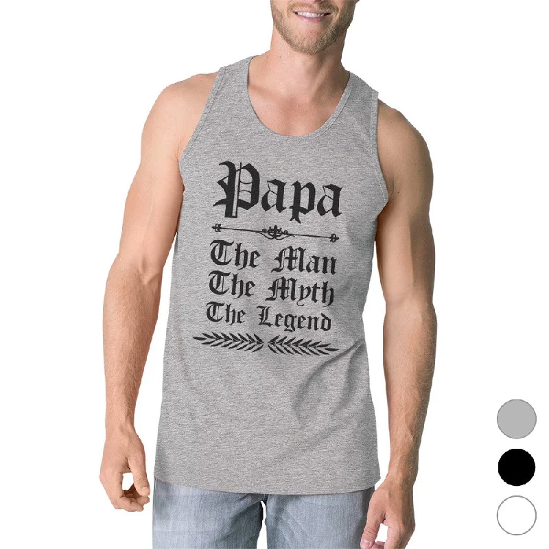 Act Fast Vintage Gothic Papa Mens Lovely Gym Fathers Day Sleeveless Top