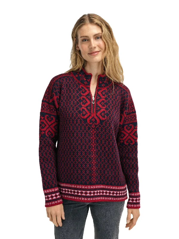 One-Day Only Dale of Norway - Leknes Women's Sweater - Redrose