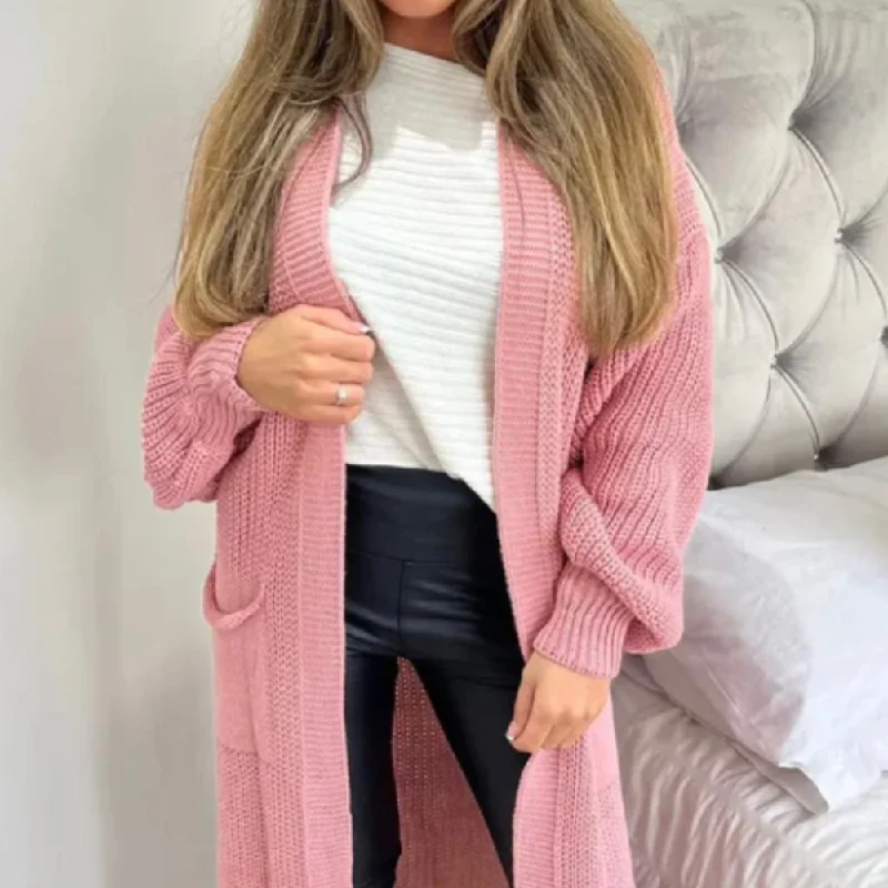 Major Savings MRK Luxe Khloe Balloon Sleeve Maxi Cardigan